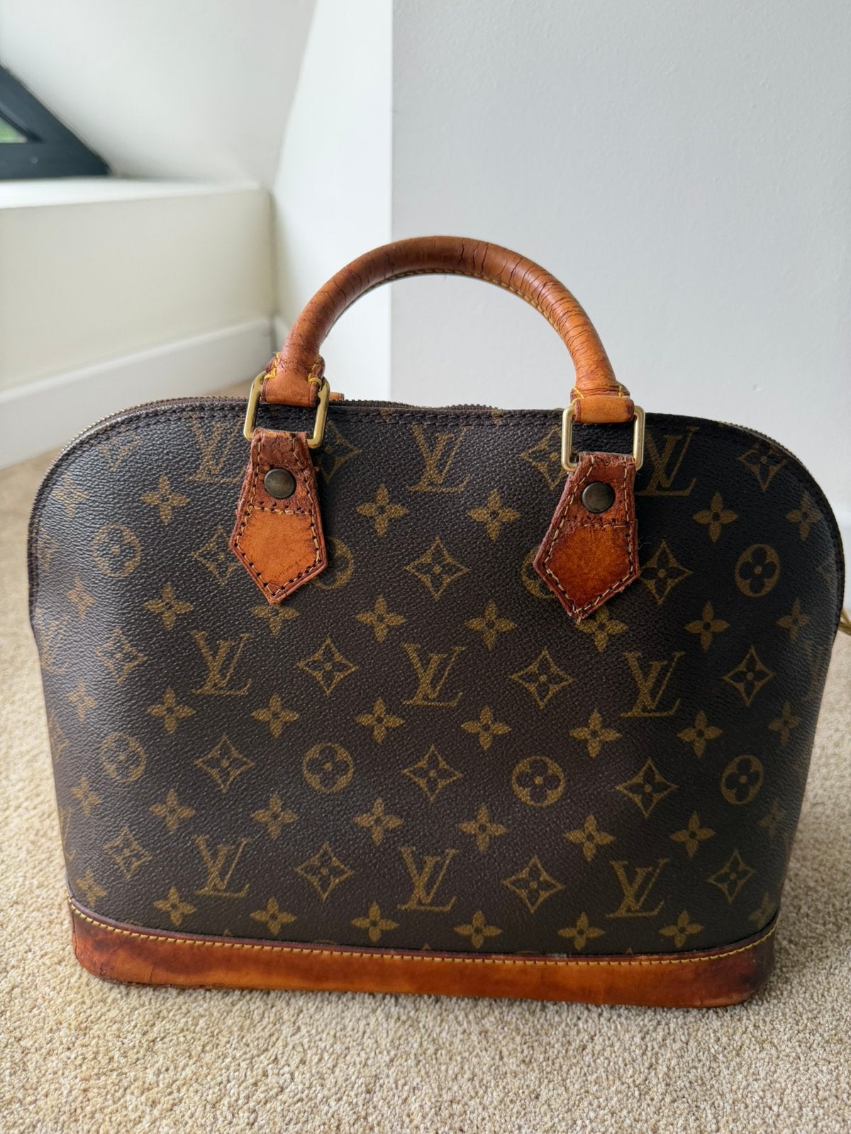 Louis vuitton alma tas vintage, Ophalen, Zo goed als nieuw, Bruin, Handtas