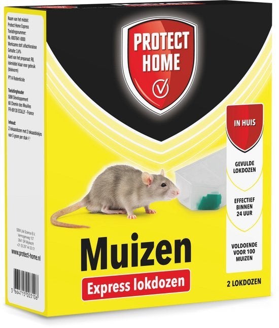 Lokdoos Muizen - 2 Stuks - Muis Bestrijden GRATIS VERZENDING, Verzenden, Nieuw, Ongediertebestrijding