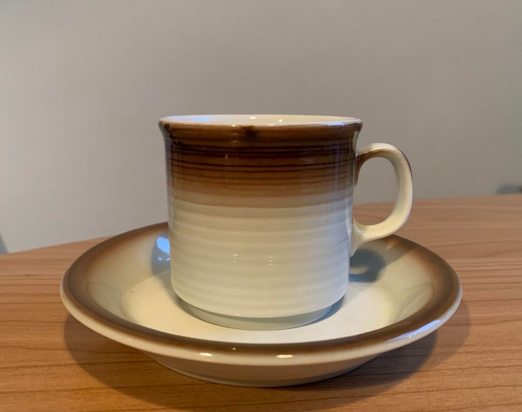 Vintage SPM Walküre porseleinen koffie kop en schotel, Ophalen of Verzenden, Huis en Inrichting