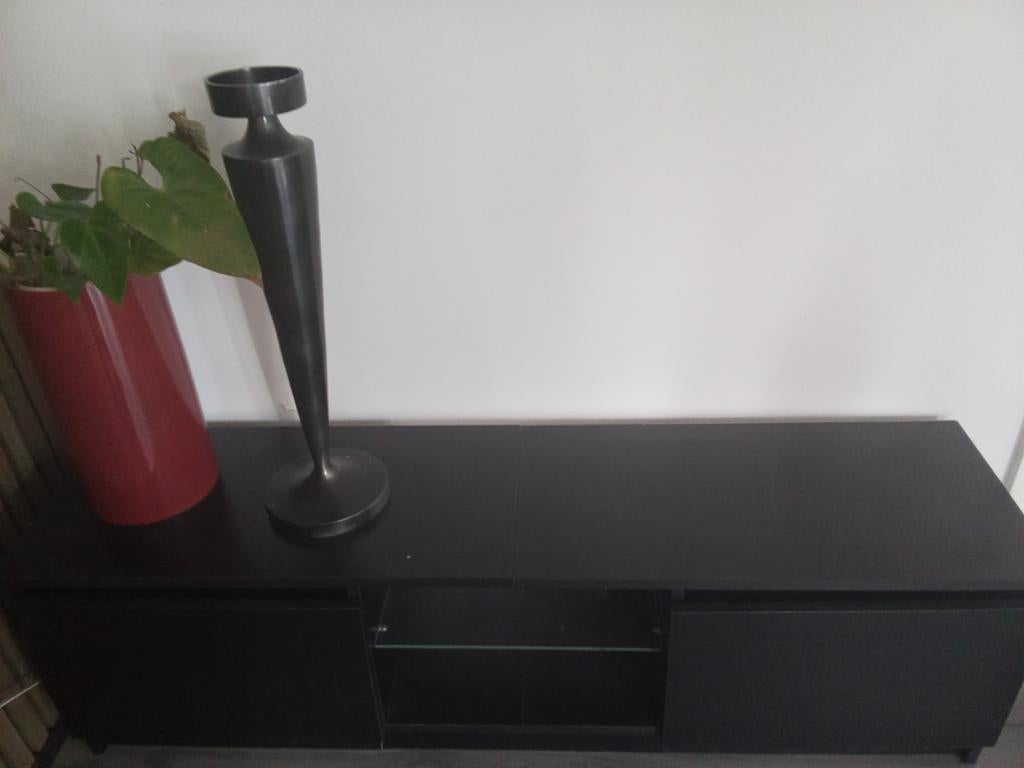 Zwarte kast - Modern en functioneel, Huis en Inrichting, Kasten | Televisiemeubels, Ophalen, Overige materialen, Gebruikt, 100 tot 150 cm