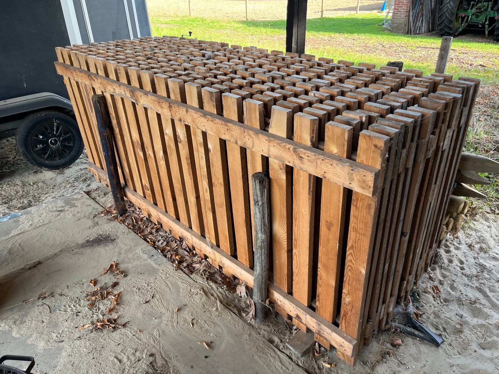 Hekwerk, Tuin en Terras, Ophalen, Zo goed als nieuw, Hout, Tuinhek