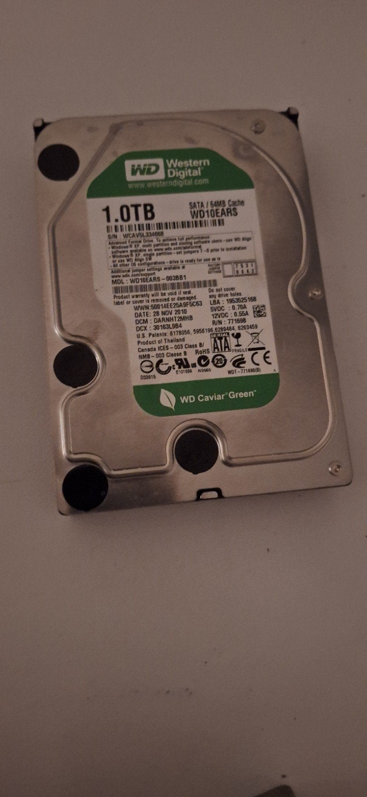 WD Western Digital 1TB HDD voor Desktop PC, Computers en Software, Intern, Ophalen of Verzenden, 1TB, Desktop