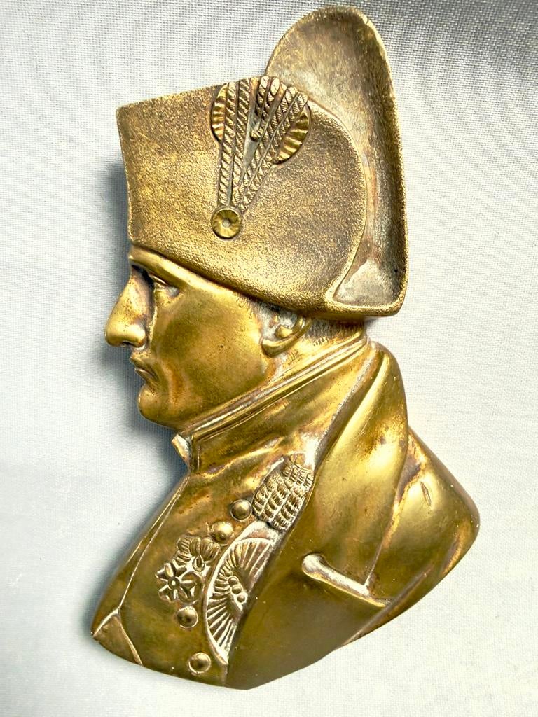 Messing Silhouet Napoleon - #Napoleon #Messing 530gr, Antiek en Kunst, Antiek | Koper en Brons, Ophalen of Verzenden, Koper