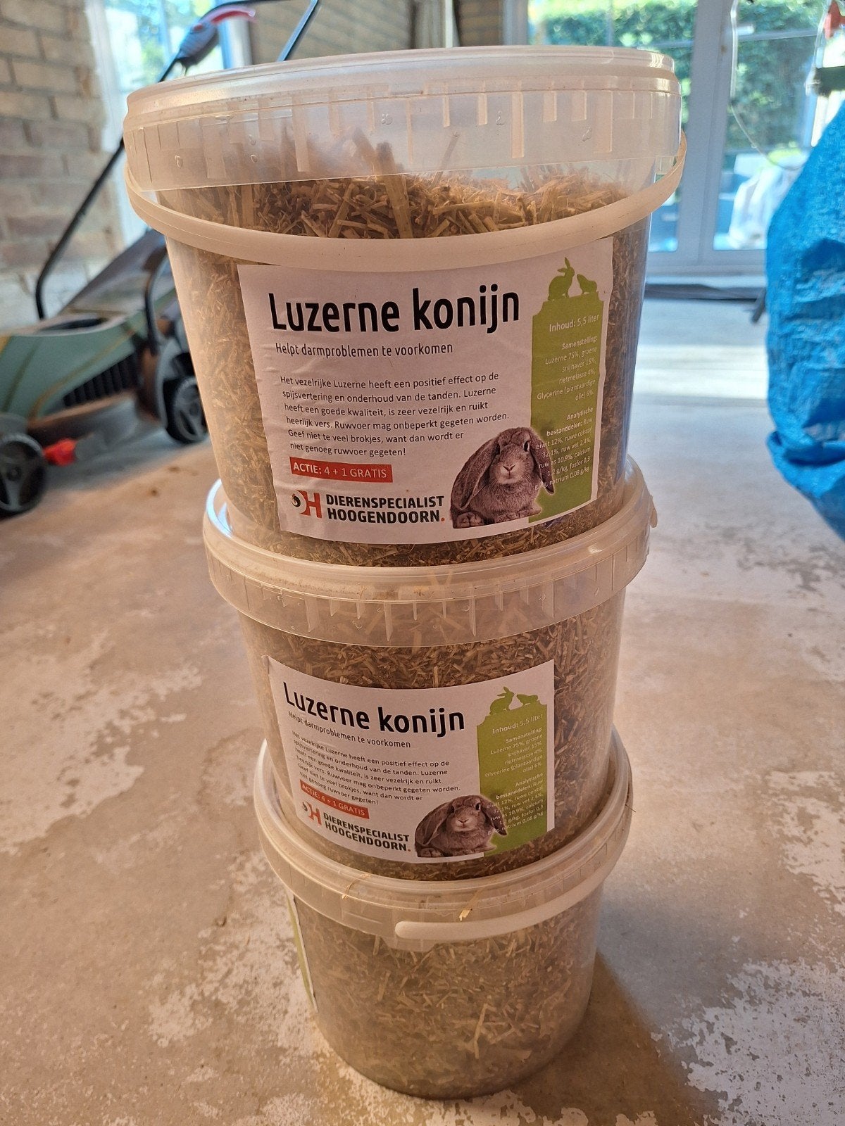 15L Luzerne Konijn & Houtvezel, Ophalen of Verzenden, Nieuw, Knaagmateriaal