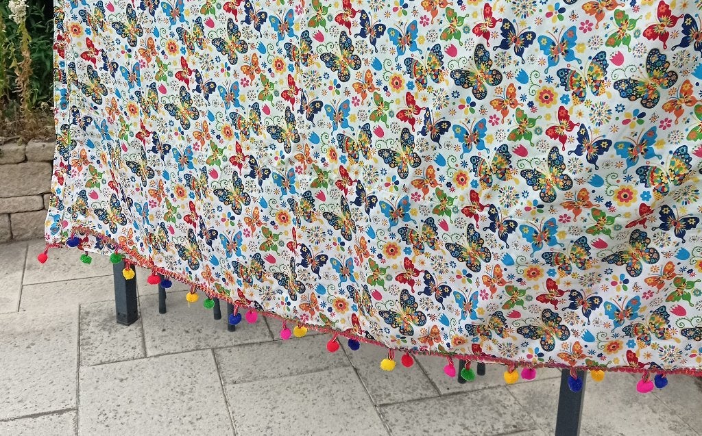 Uit Ibiza Vrolijke sneldrogende omslagdoek/handdoek 170x105, Meerkleurig, Overige merken, Handdoek, Nieuw