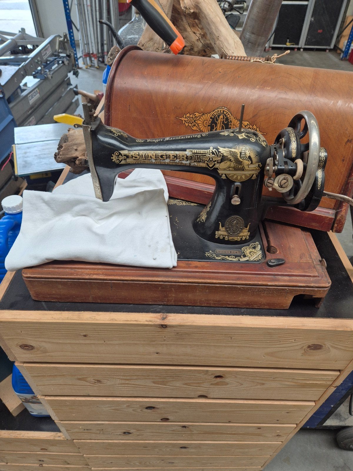 Antieke Singer Naaimachine met Kast - Compleet, Antiek en Kunst, Antiek | Naaimachines, Ophalen