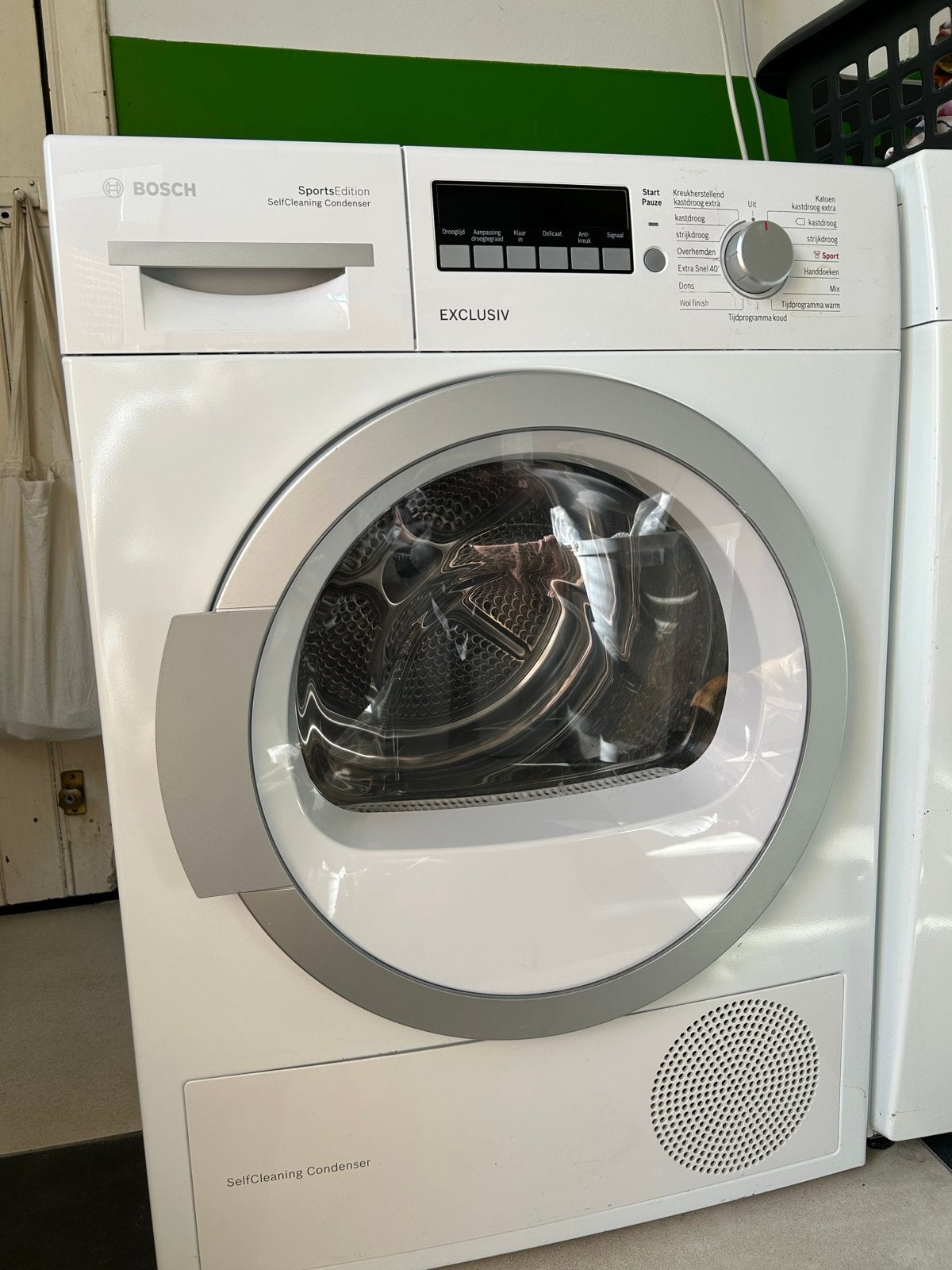 Bosch Exclusiv warmtepompdroger 8kg, Ophalen, Gebruikt, 8 tot 10 kg, Voorlader