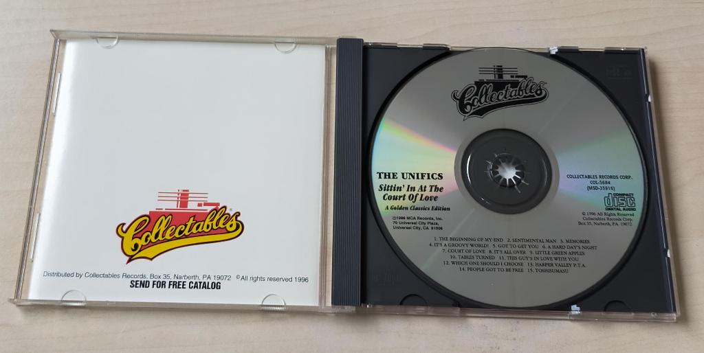 The Unifics - Sittin' In At The Court Of Love CD 1968/1996, Cd's en Dvd's, Ophalen of Verzenden, Zo goed als nieuw