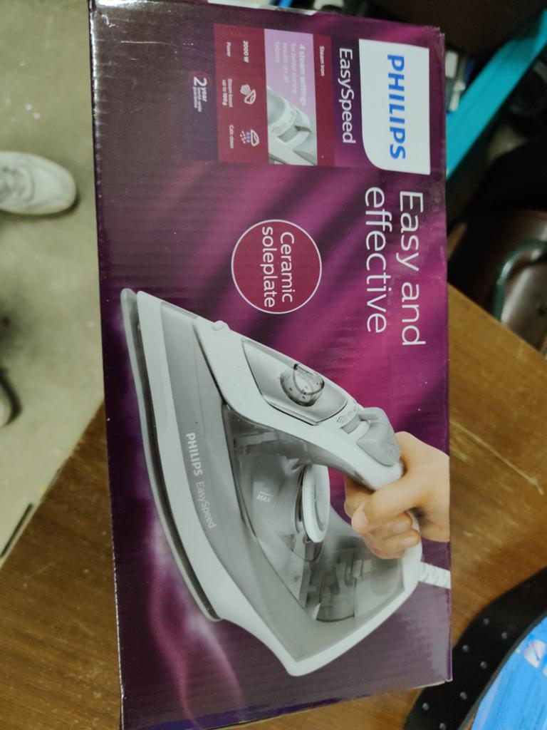 Philips EasySpeed Strijkijzer - Nieuw in doos, Ophalen, Nieuw, Strijkijzer met snoer