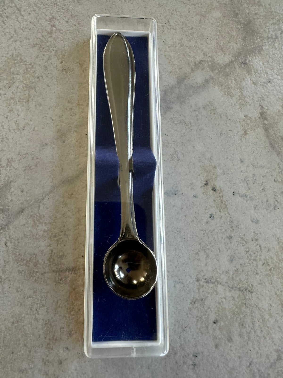 meloenlepel meloen bolletjes lepel verzilverd Rama L11.5 cm, Ophalen of Verzenden, Zo goed als nieuw, Overige materialen, Overige merken