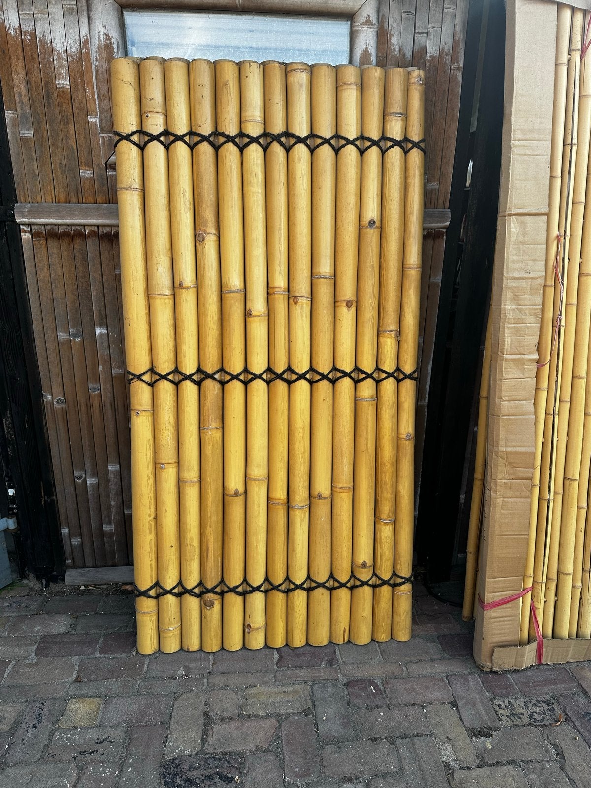 2 Nieuwe bamboe schotten 90x100 naturel, Ophalen, Nieuw, Hout, Overige typen