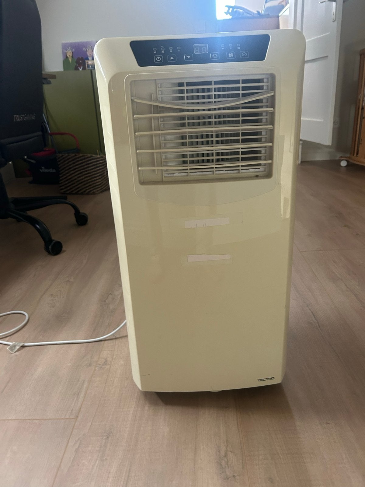Mobiele airco Tectro TP 2020 - Koelen en Ventileren, Witgoed en Apparatuur, Ophalen, Gebruikt, Minder dan 60 m³, 3 snelheden of meer