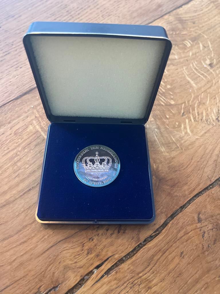 Huwelijksmunt Beatrix en Claus 1980 Zilver, Koningin Beatrix, Zilver, Losse munt, Overige waardes