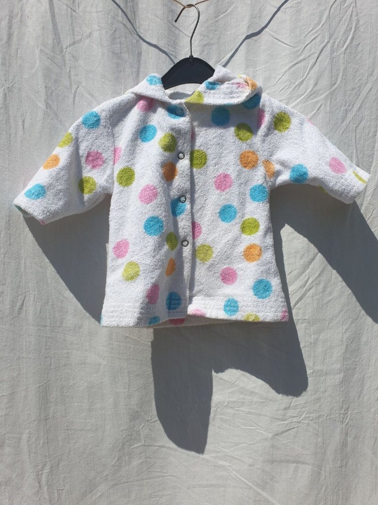 Vrolijke baby badjas. Mt 74/80. Merk Hema, Kinderen en Baby's, Overige typen, Meisje, ., Ophalen of Verzenden