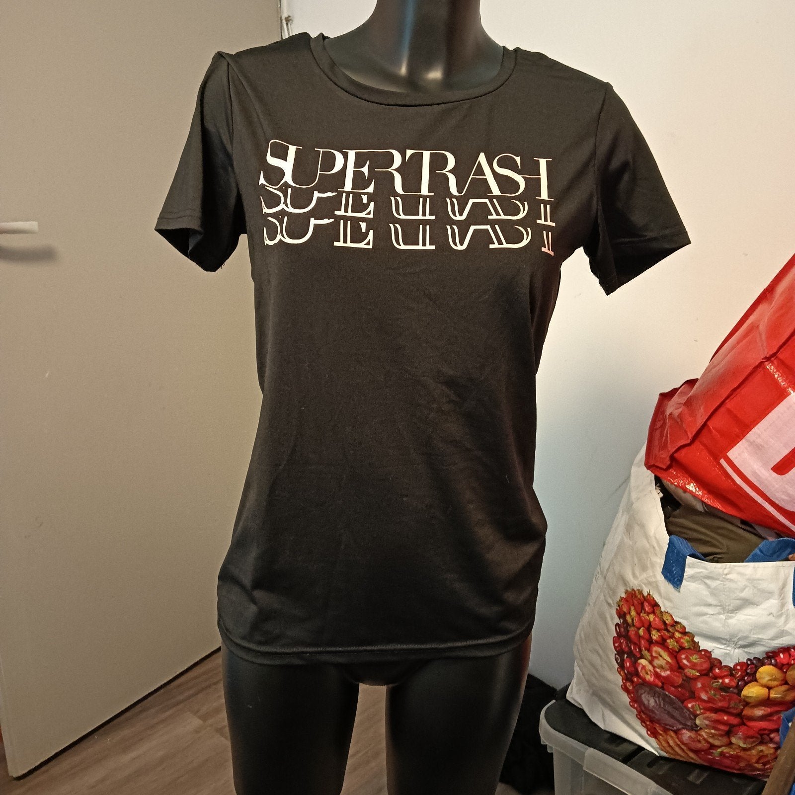 Zgan zwart Supertrash shirt S/M, Kleding | Dames, Ophalen, Supertrash, Zwart, Zo goed als nieuw