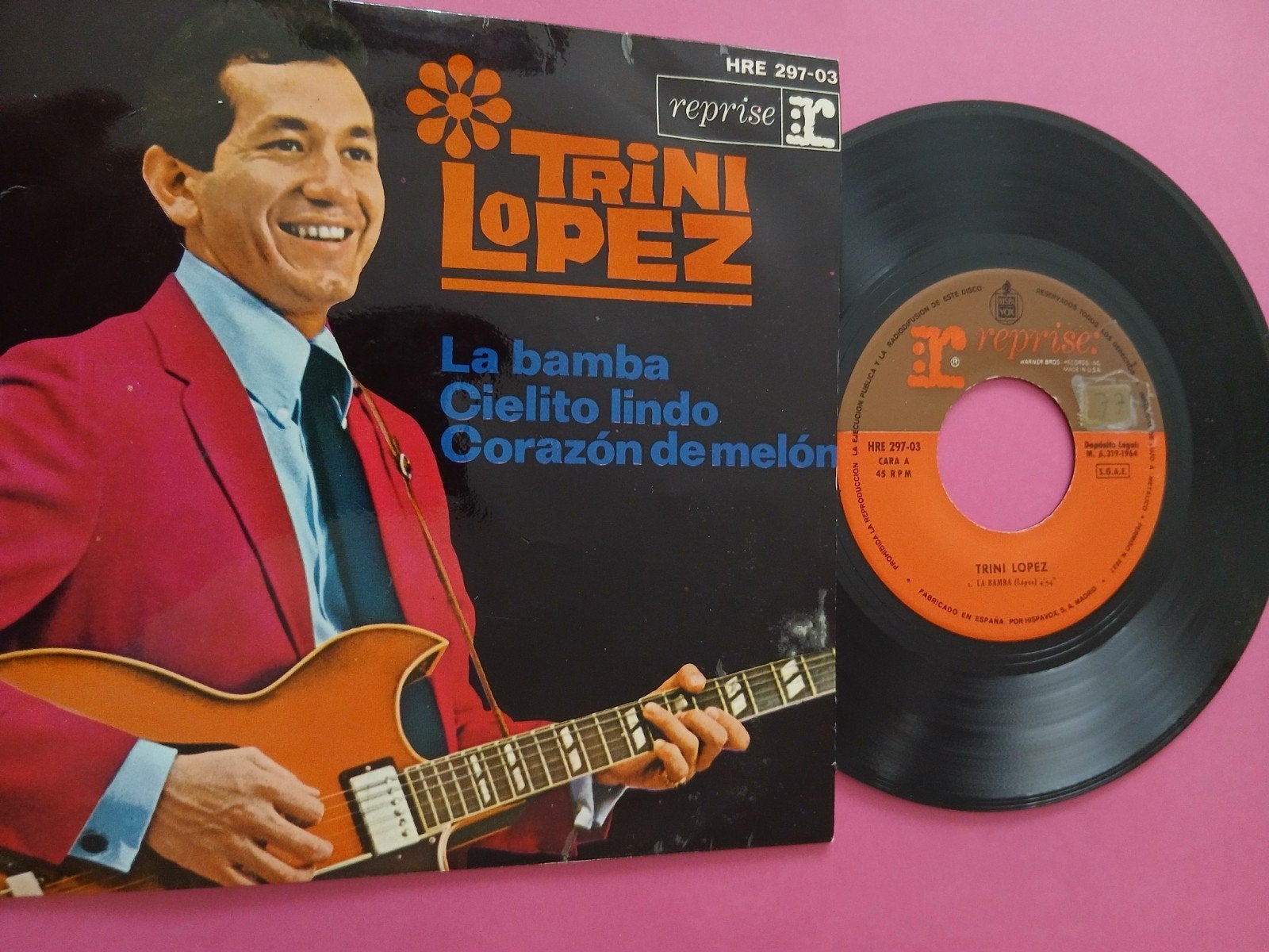VINYL MAXI SINGLE  TRINI LOPEZ  1964, Ophalen of Verzenden, Zo goed als nieuw, Latin en Salsa