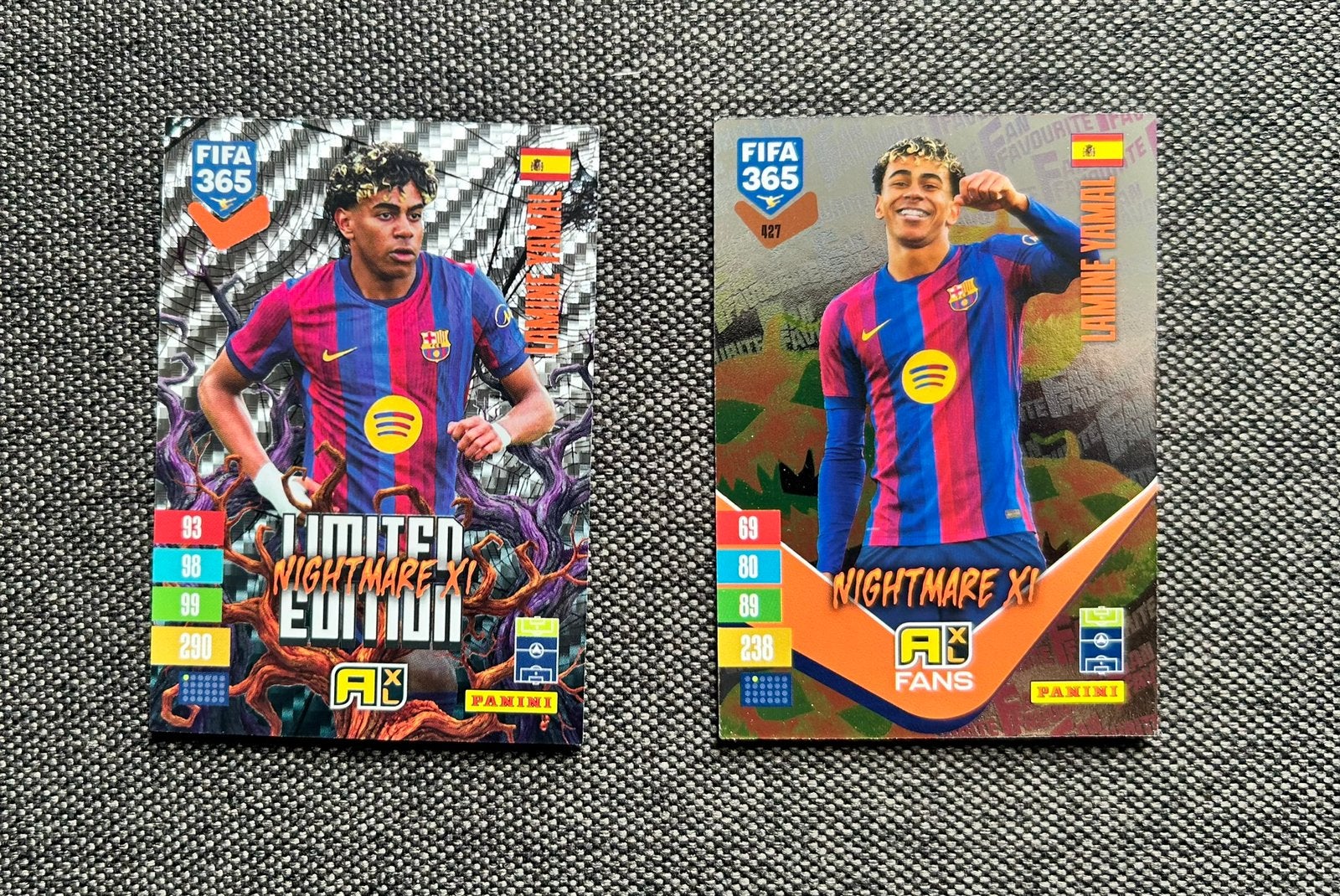 Panini fifa 365 adrenalyn 2027. Yamal Exclusief Halloween, Ophalen of Verzenden, Nieuw, Meerdere plaatjes