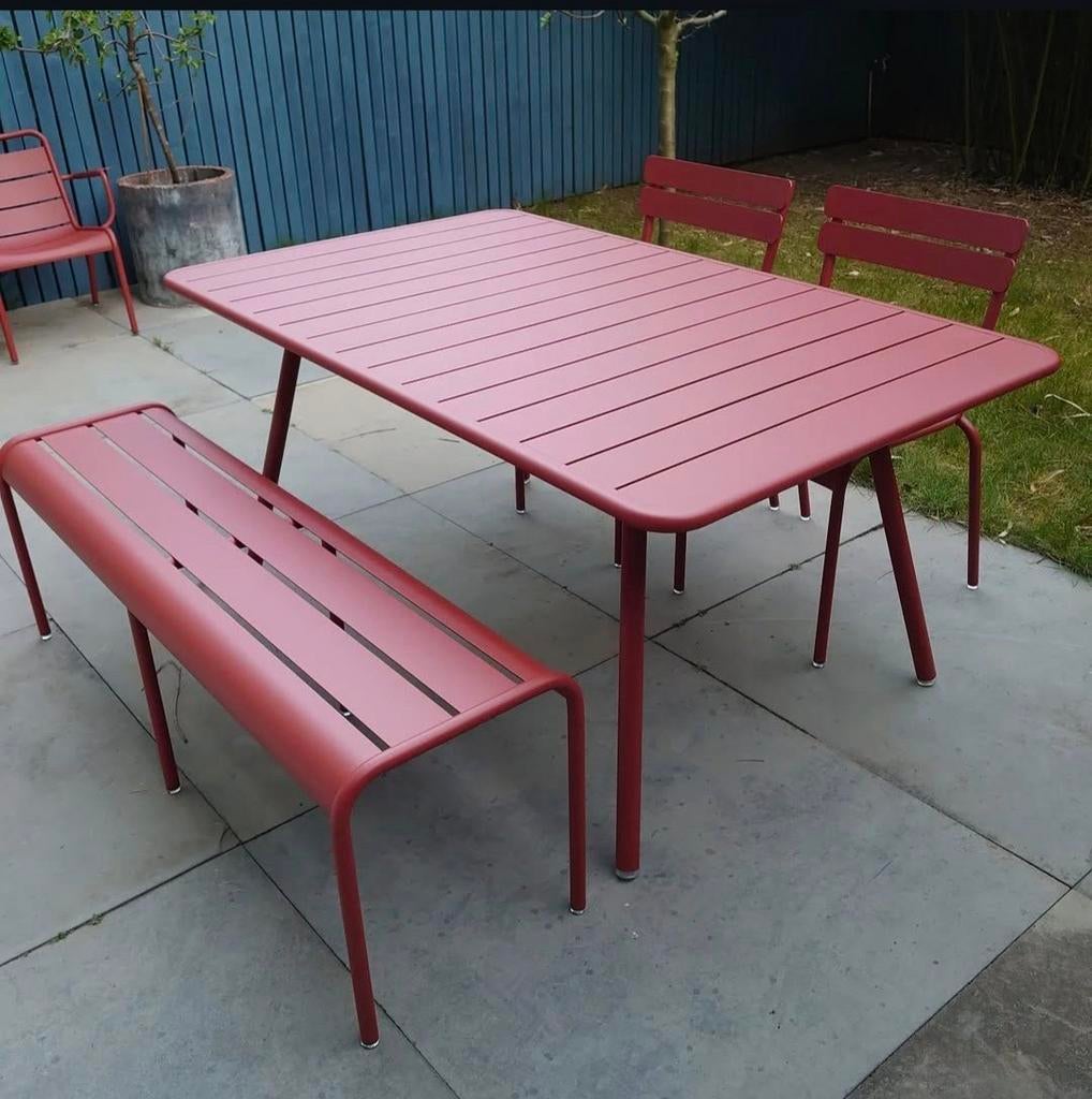 Nieuwe fermob Luxembourg tafels 165x100 uit voorraad, Tuin en Terras, Tuintafels, Ophalen, Nieuw, Rechthoekig, Aluminium