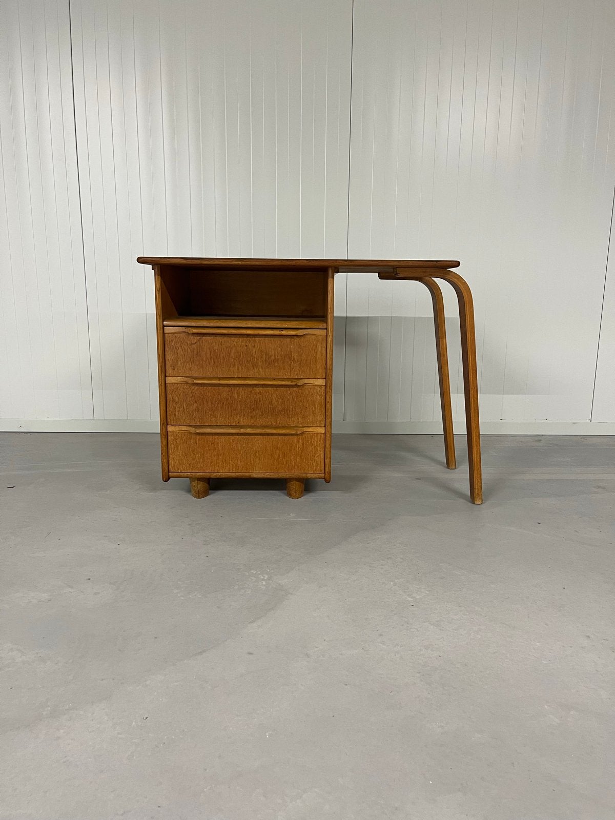 Pastoe EE02 Bureau Cees Braakman Eikenserie Vintage, Ophalen, Gebruikt, Overige merken, Hout