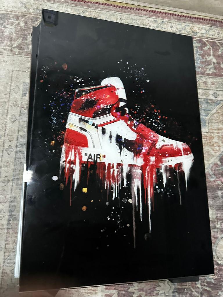 Glasschilderij 40x60cm red nike air max, Ophalen of Verzenden