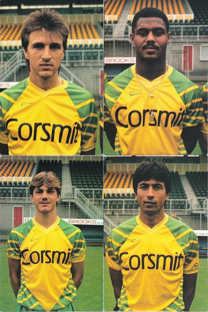 4 Spelerskaarten FC Den Haag - seizoen 1987/1988, Ophalen of Verzenden, Zo goed als nieuw, Feyenoord, Spelerskaart