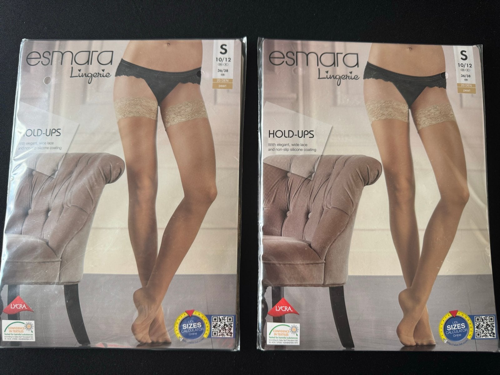 Esmara Lingerie Hold-Ups - Maat S, Kleding | Dames, Ondergoed en Lingerie, Overige typen, Beige, Ophalen