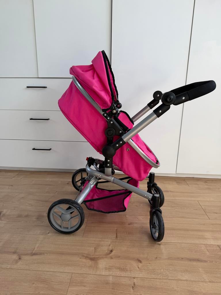 Roze Kinderwagen voor Poppen - Zo Goed als Nieuw, Kinderen en Baby's, Kinderwagens en Combinaties, Zo goed als nieuw, Kinderwagen