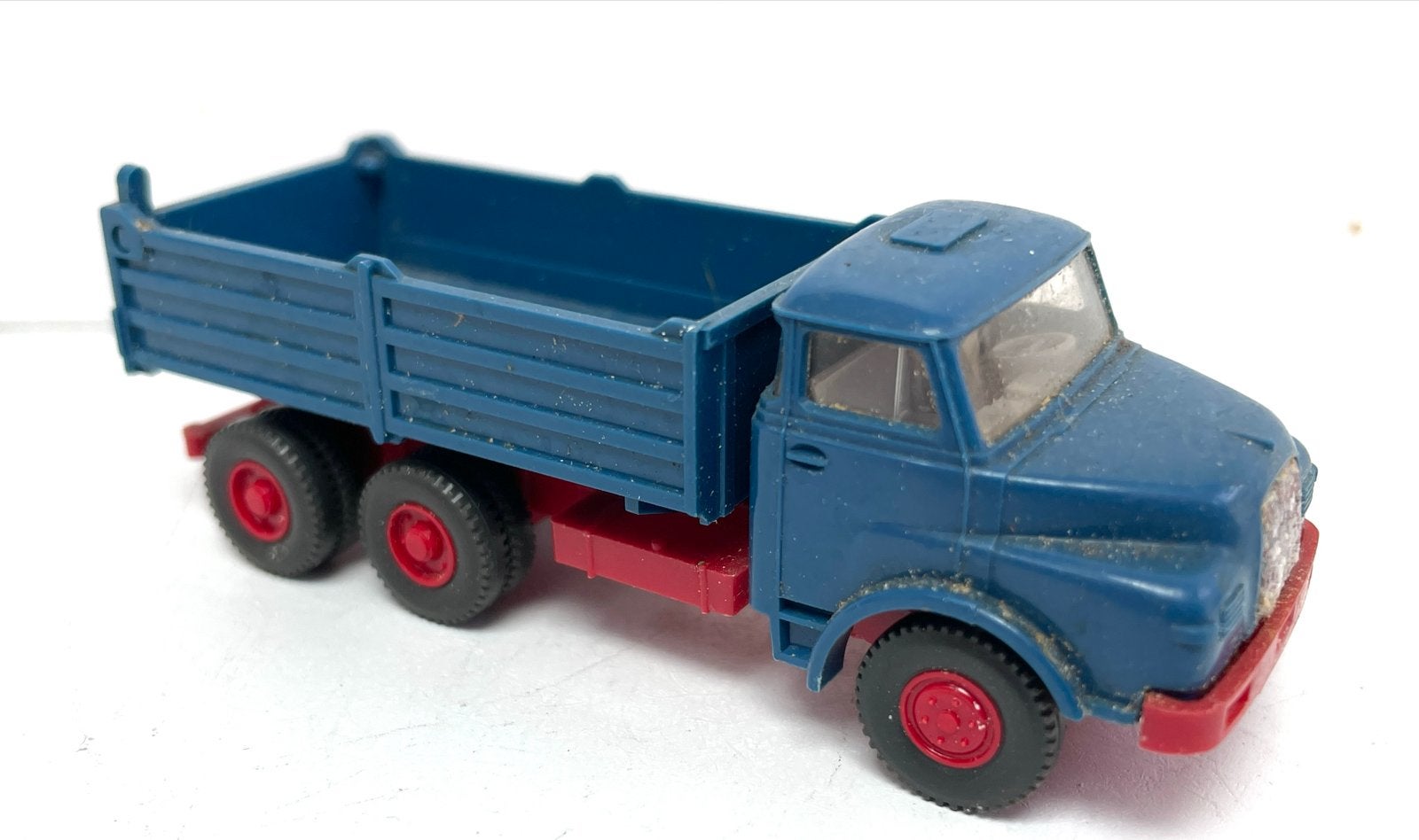 Vintage Wiking Kipper vrachtwagen - Blauw/Rood, Ophalen of Verzenden, Gebruikt