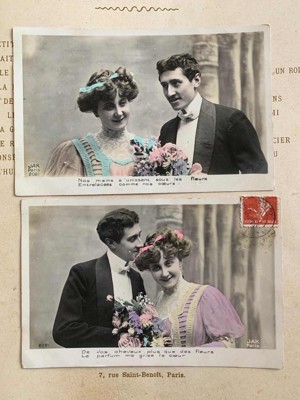 1909 en 1910 Romantiek (S), Ophalen of Verzenden, Voor 1920, Gelopen, Overige thema's