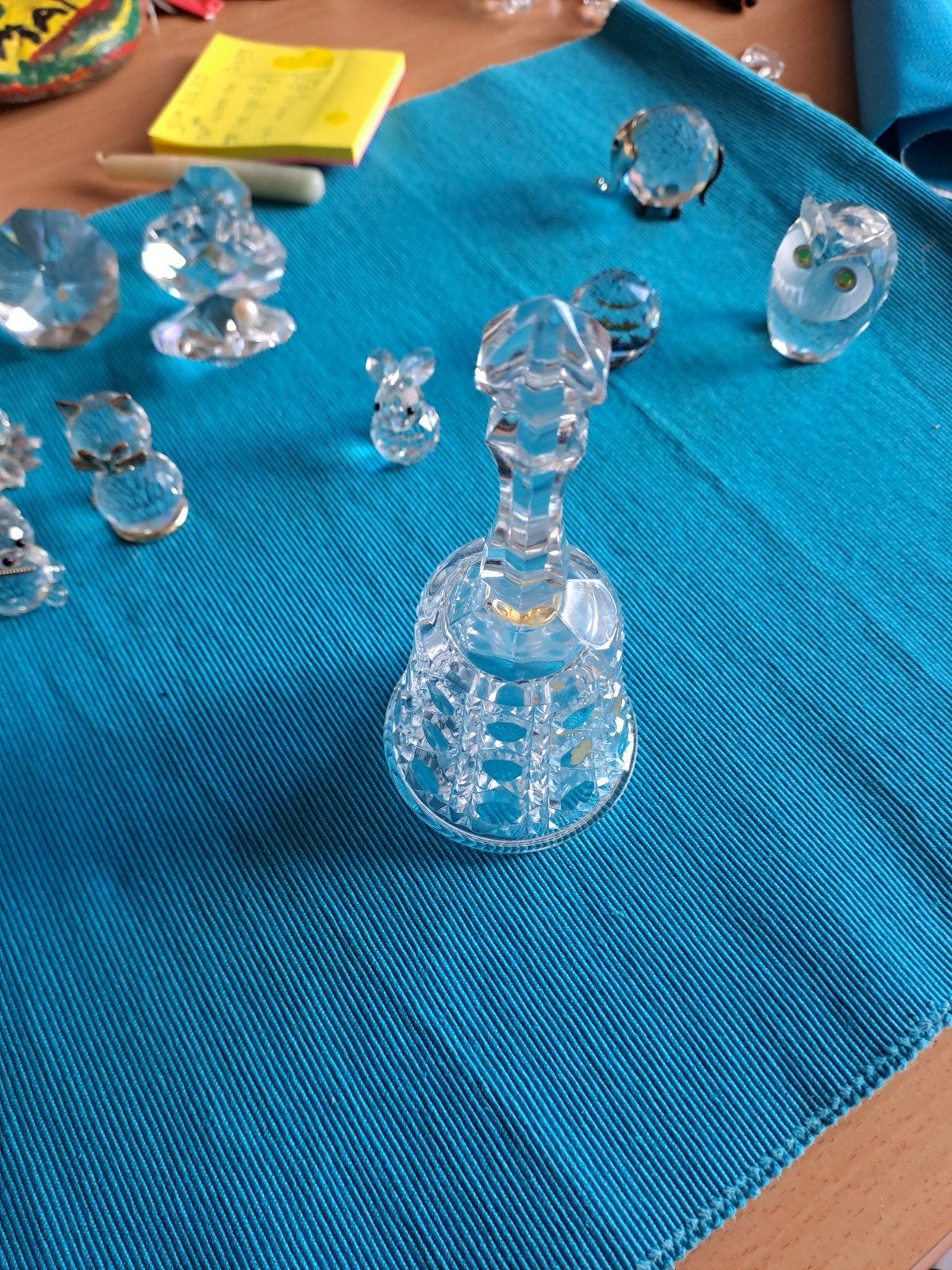 Kristallen tafelbel (klepel ontbreekt), Antiek en Kunst, Ophalen of Verzenden