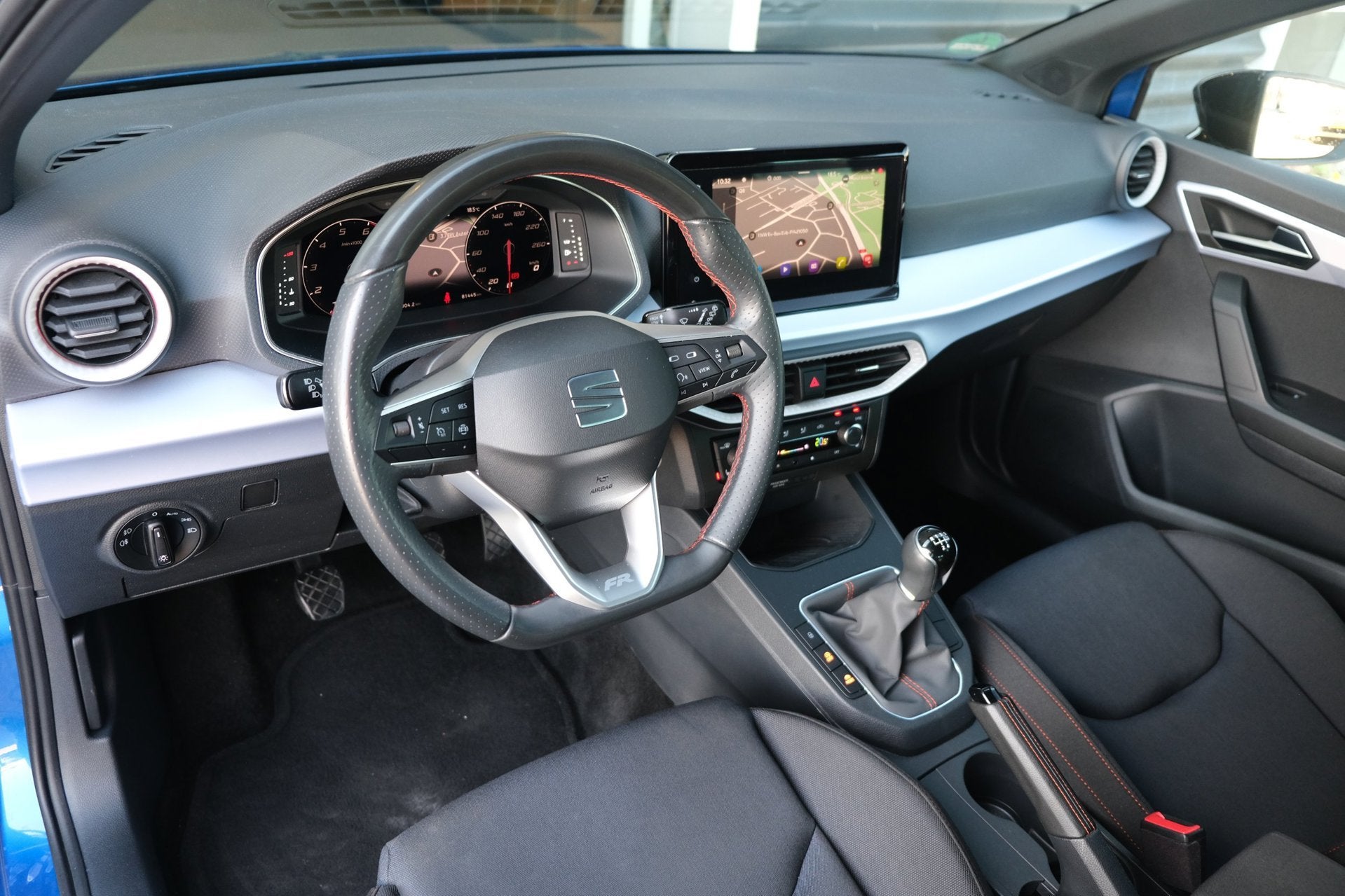 Seat Ibiza 1.0 EcoTSI FR 95PK Facelift Led Navi Cruise PDC D, Auto's, Seat, Voorwielaandrijving, Gebruikt, Zwart, Blauw