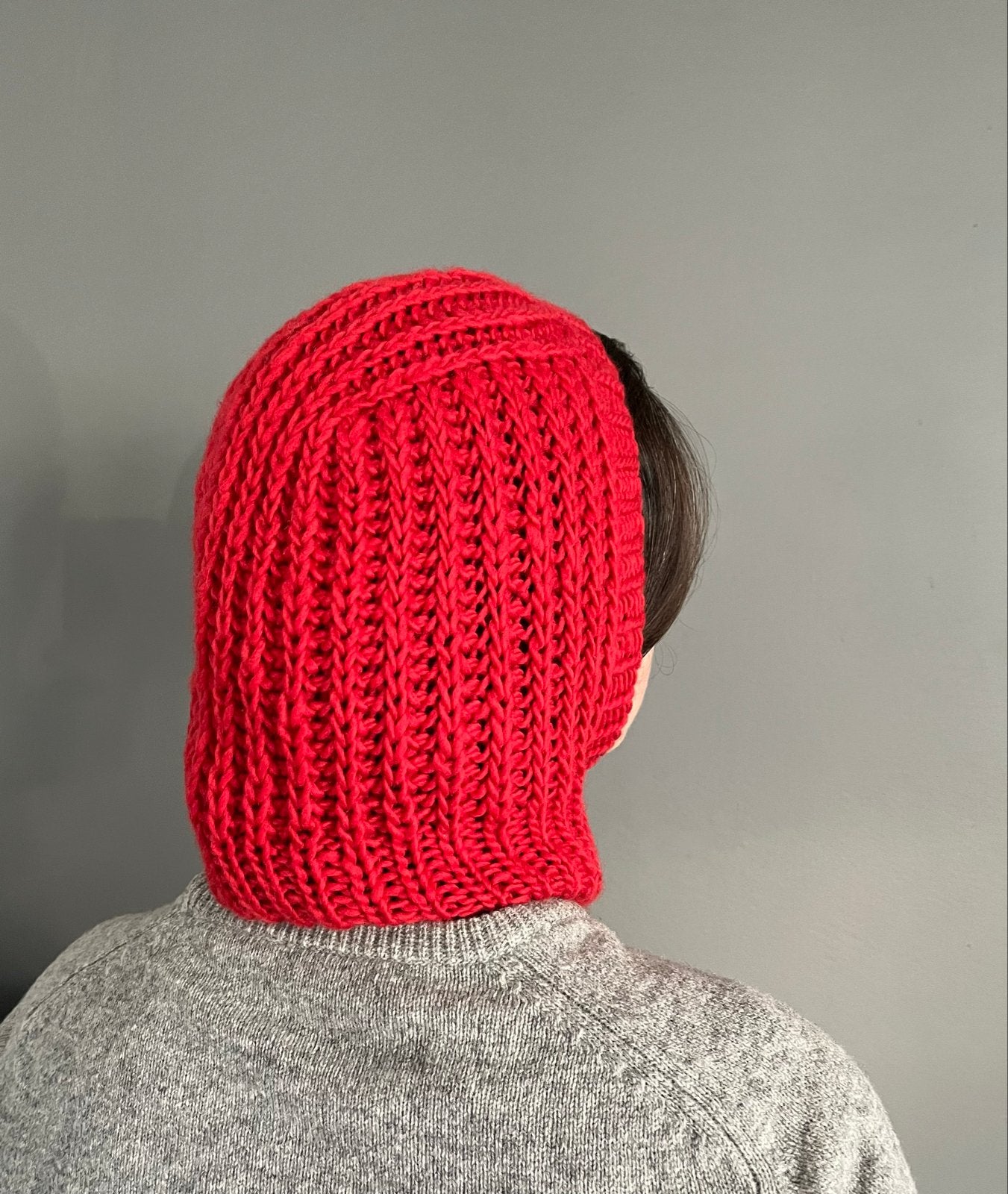 Gebreide Balaclava van 100% Merino Wol - Handgemaakt, Ophalen of Verzenden, Nieuw, Maat 38/40 (M), Muts