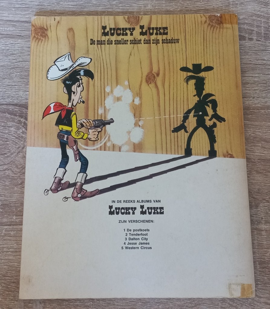 Lucky Luke Tenderfoot (1972), Gelezen, Eén stripboek, Ophalen of Verzenden, Morris & Goscinny