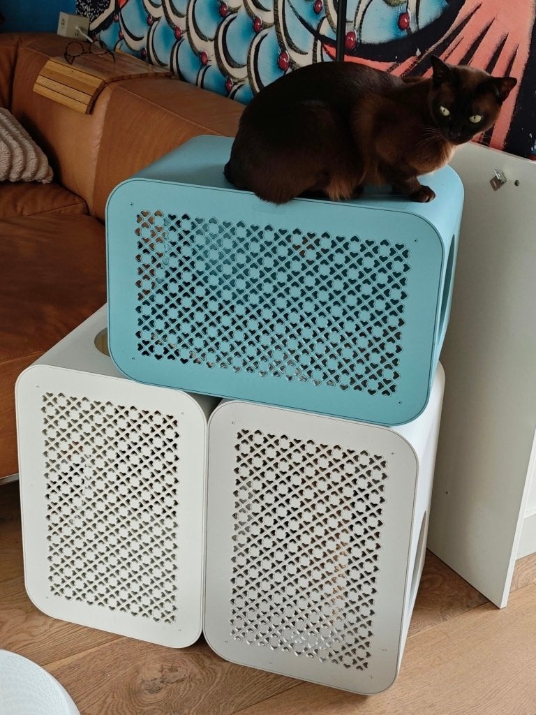 Kat cubes Beeztees met krabpaal, Dieren en Toebehoren, Ophalen, Zo goed als nieuw