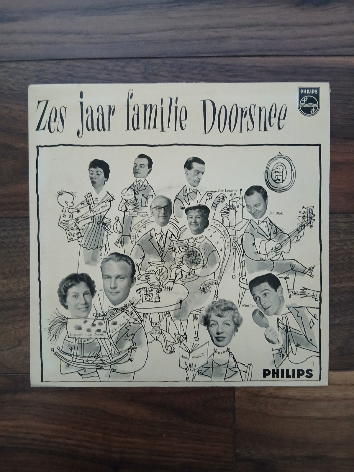 Zes Jaar Familie Doorsnee - Philips Minigroove 33 1/3 LP, Cd's en Dvd's, Ophalen of Verzenden, Gebruikt, 12 inch, LP