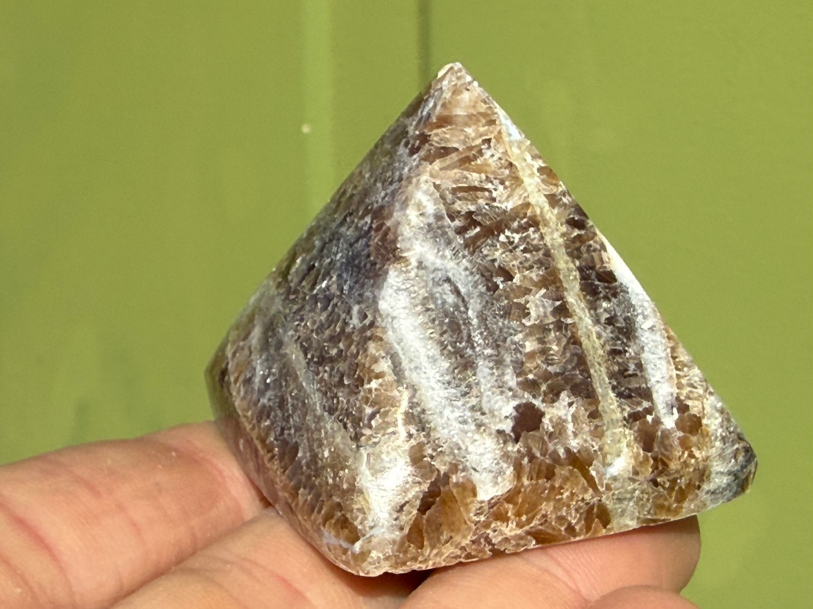 Aragoniet pyramide mineralen, Ophalen of Verzenden, Mineraal