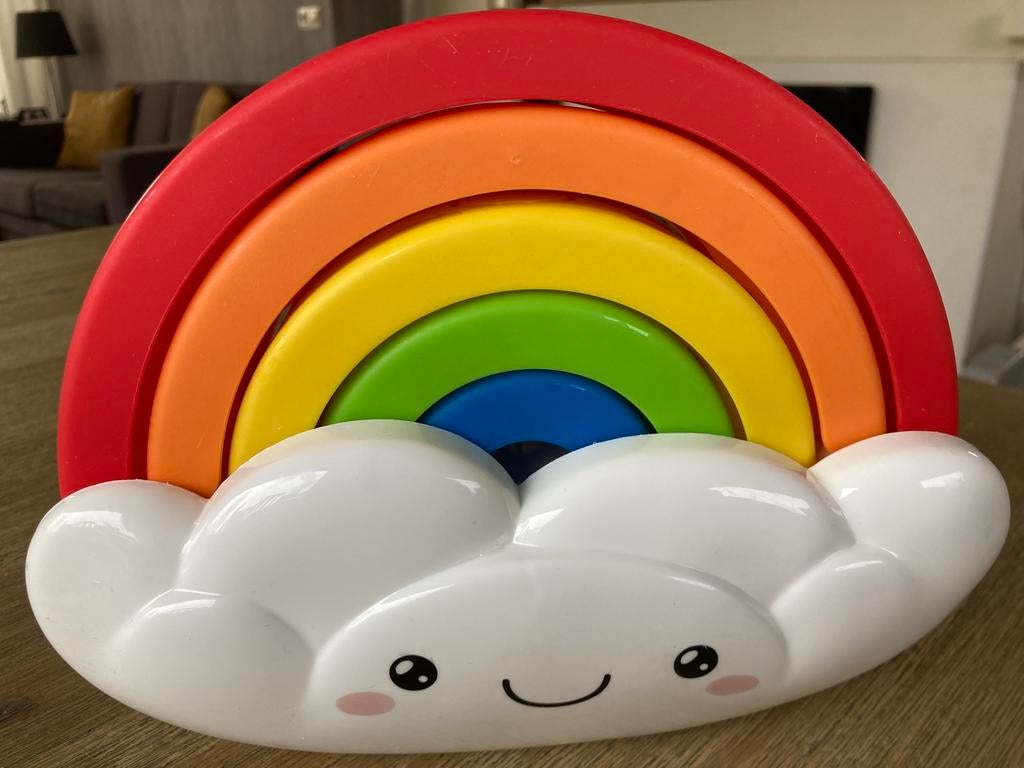 Regenboog stapelwolk, Ophalen of Verzenden, Zo goed als nieuw, Speelset