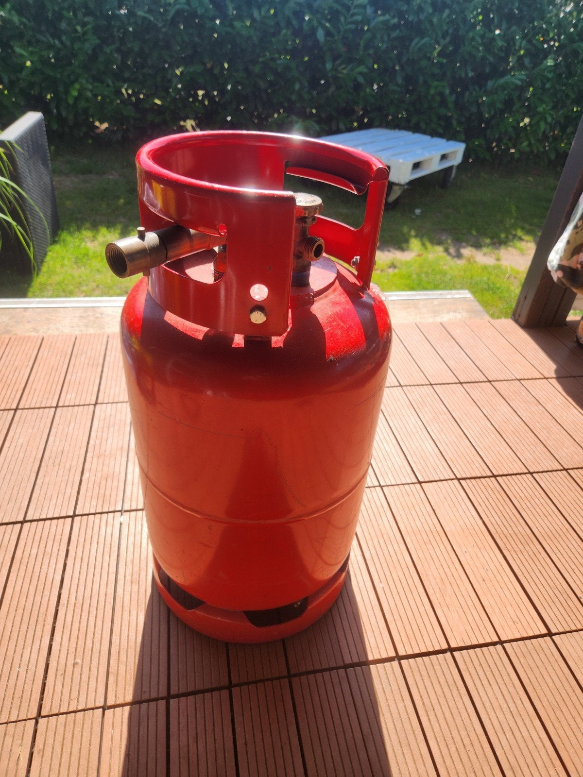 LPG gasfles 27L, Ophalen