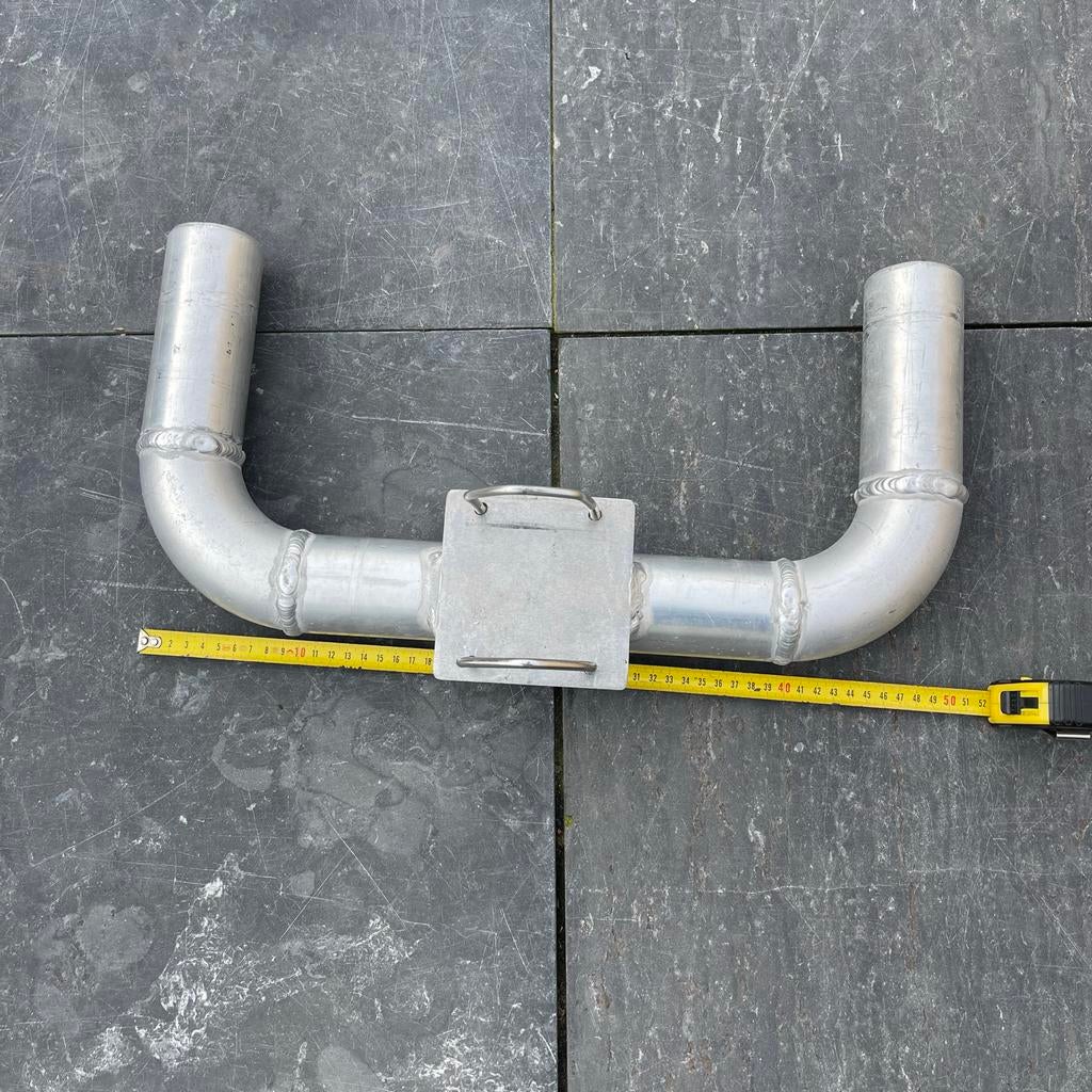 Aluminium Houder voor twee 27 mc antennes, Telecommunicatie, Ophalen of Verzenden, Gebruikt, Toebehoren
