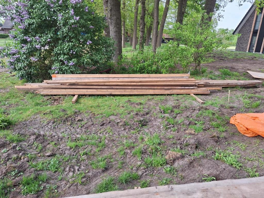 Balkhout diverse maten, gebruikt, Ophalen, Gebruikt, Balk, Overige houtsoorten