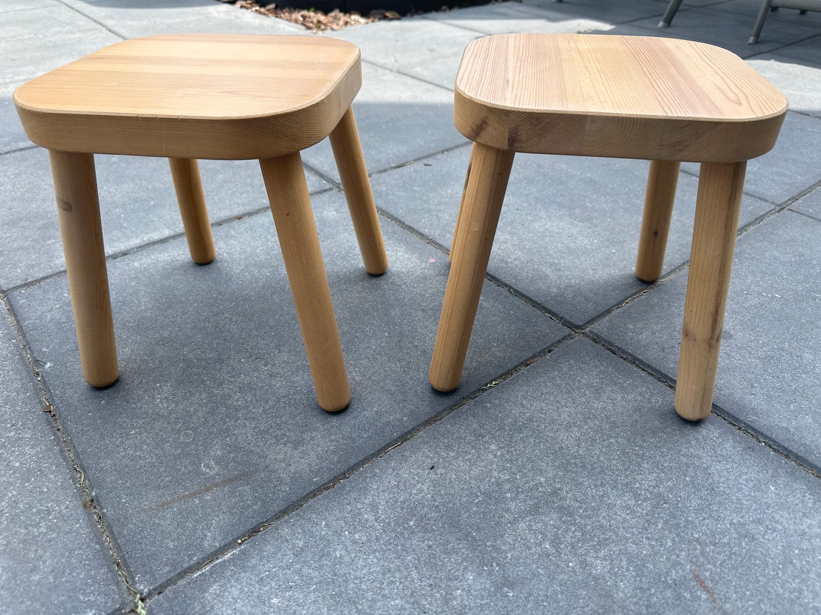 IKEA FLISAT Krukje Hout - Set van 2, Huis en Inrichting, Krukjes, Ophalen, Zo goed als nieuw, Hout