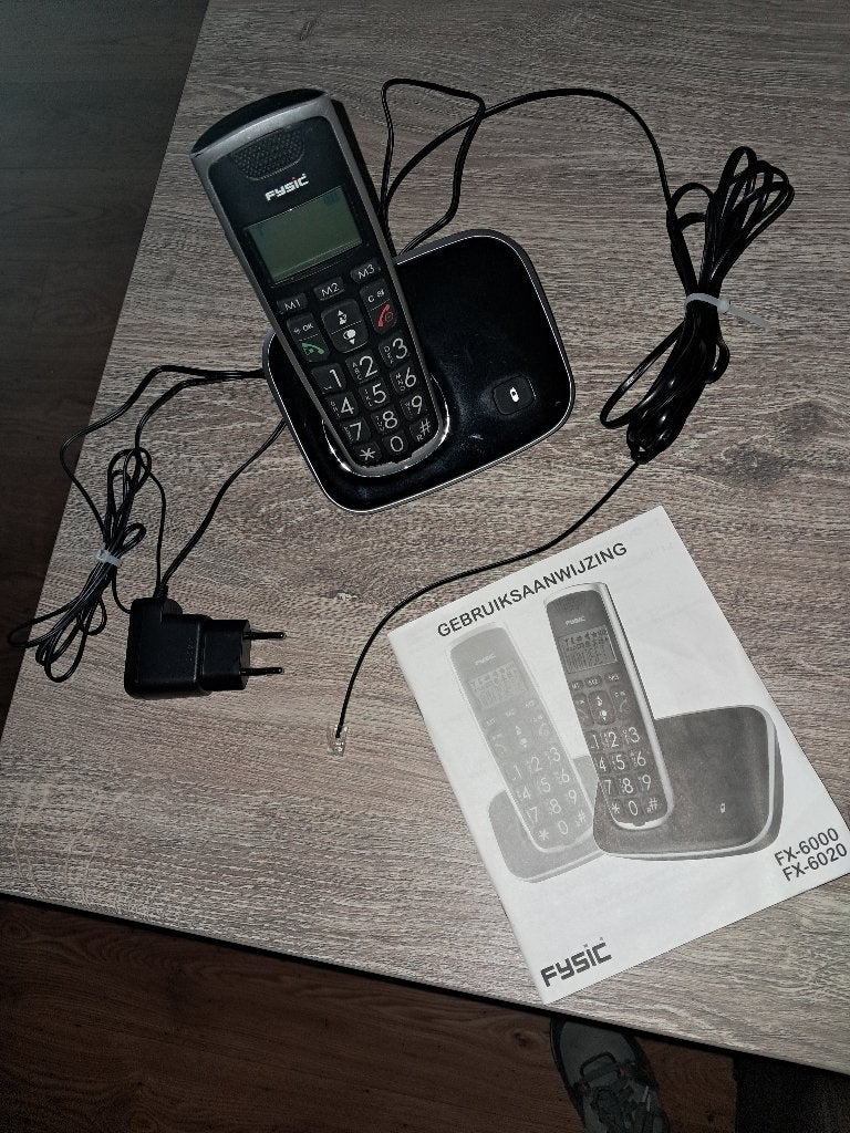 Bijna Nieuwe Fysic FX 6000 Big Button Dect Telefoon, Ophalen of Verzenden, Nieuw, 1 handset