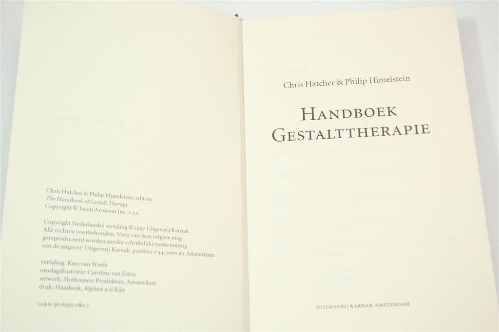 Handboek Gestalttherapie — Perls, Technieken & Sessies, Boeken, Ophalen of Verzenden, Gelezen, Overige onderwerpen, Achtergrond en Informatie