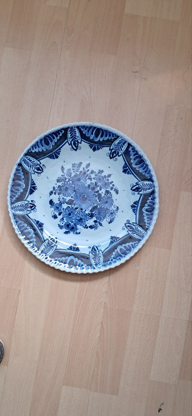 Antiek Delfts Blauw Wandbord - Handgeschilderd, Ophalen of Verzenden
