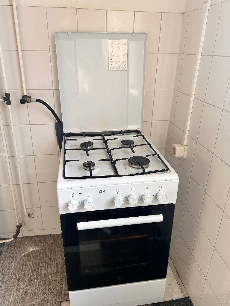 Gasfornuis fornuis stove vierpits oven grill, Ophalen, Gebruikt, 4 kookzones, Energieklasse A of zuiniger