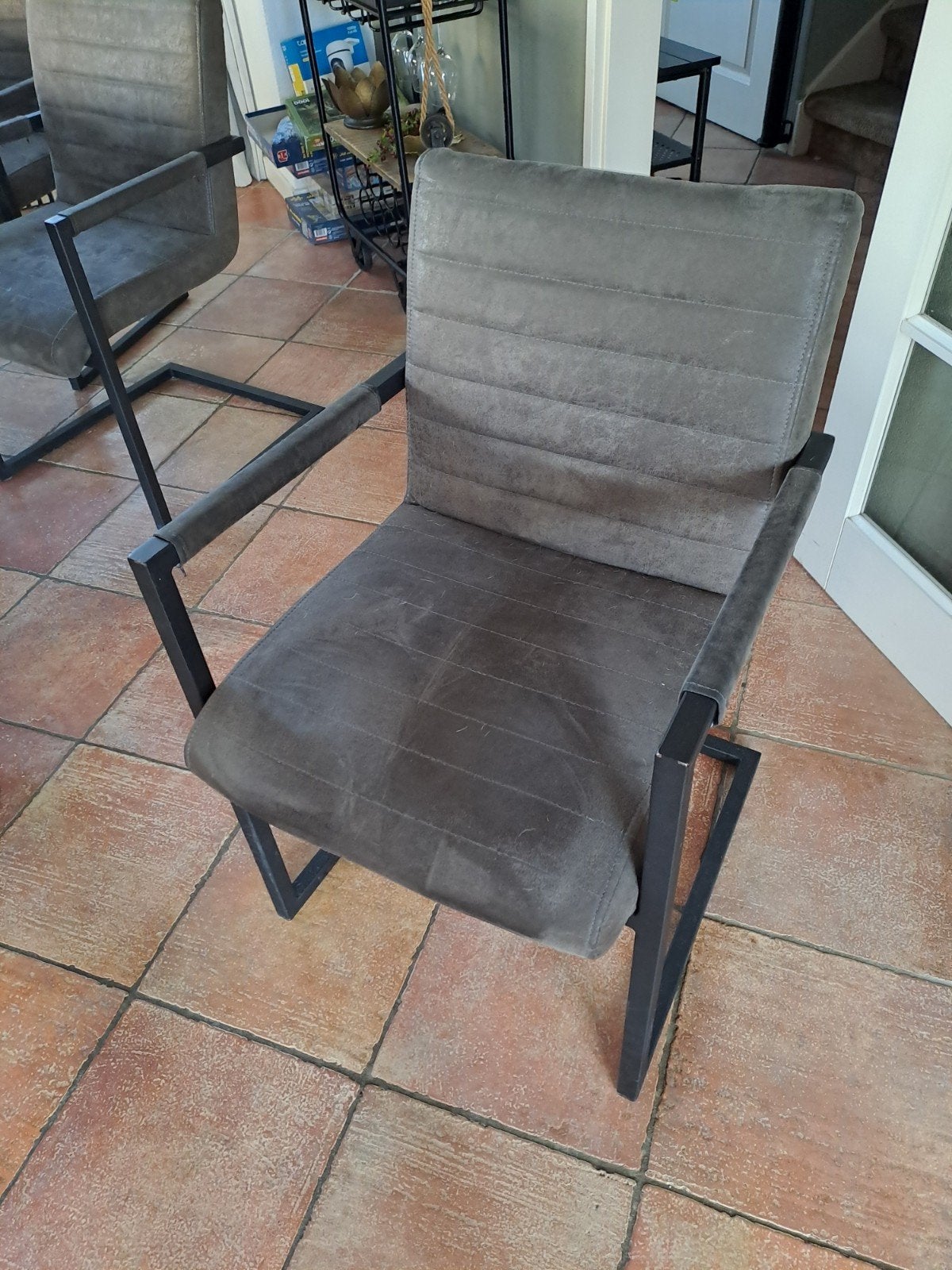 eetkamerstoelen 6 stuks., Ophalen, Gebruikt, Overige kleuren, Metaal