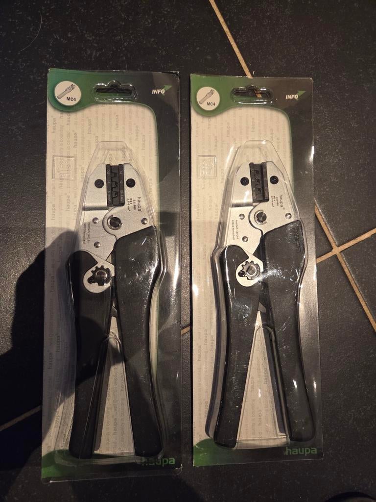 2x Nieuwe Haupa MC4 krimptang voor zonnepanelen, Ophalen of Verzenden, Nieuw