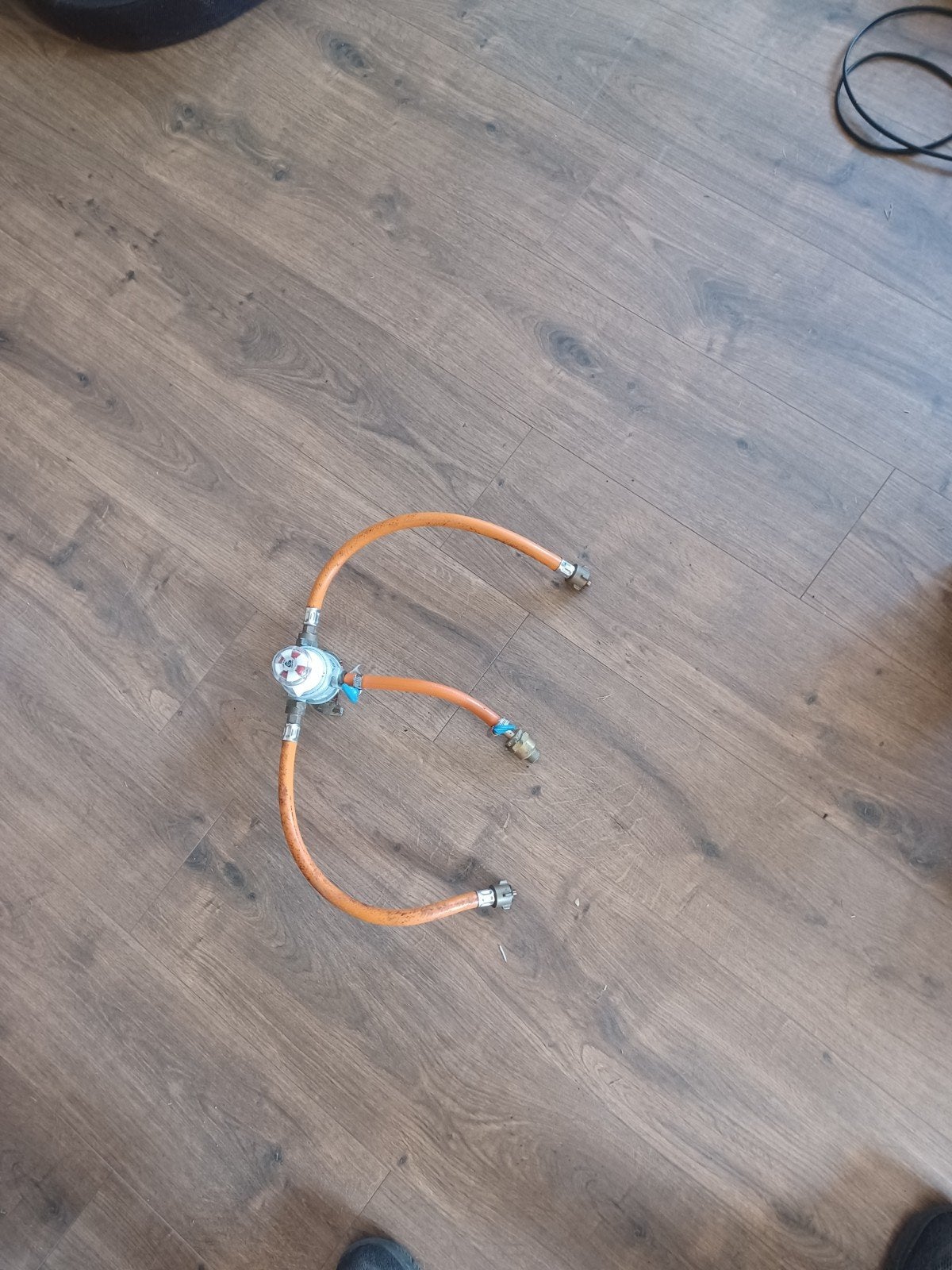 Gasdrukregelaar met slangen, Ophalen of Verzenden, Gebruikt