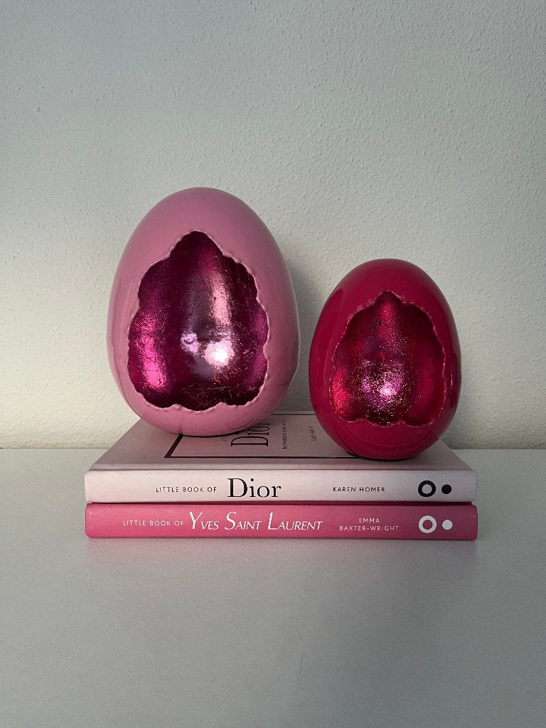 Diga Colmore Luxe windlicht Deco Egg emaille set-2 Nieuw, Windlicht, Nieuw, Ophalen of Verzenden, Roze