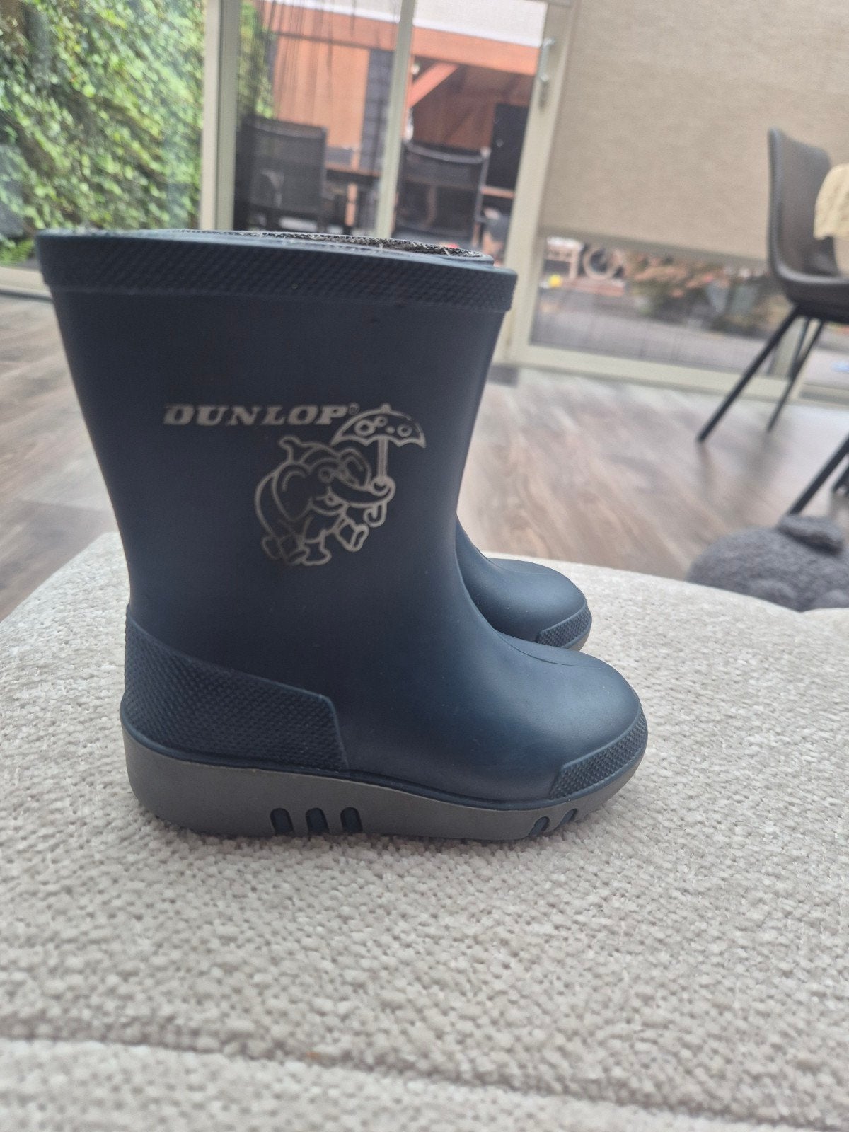 Dunlop laarzen maat 21, Kinderen en Baby's, Gebruikt, Jongen of Meisje, Ophalen of Verzenden, Laarzen